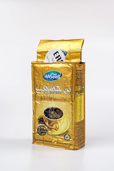 HASeeB Натуральный молотый кофе Супер-экстра 500г. кардамон 35%. Фото N2